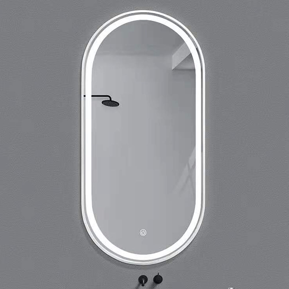Miroir de salle de bains en gros de fabricant a mené le miroir mené intelligent de vanité antibuée
