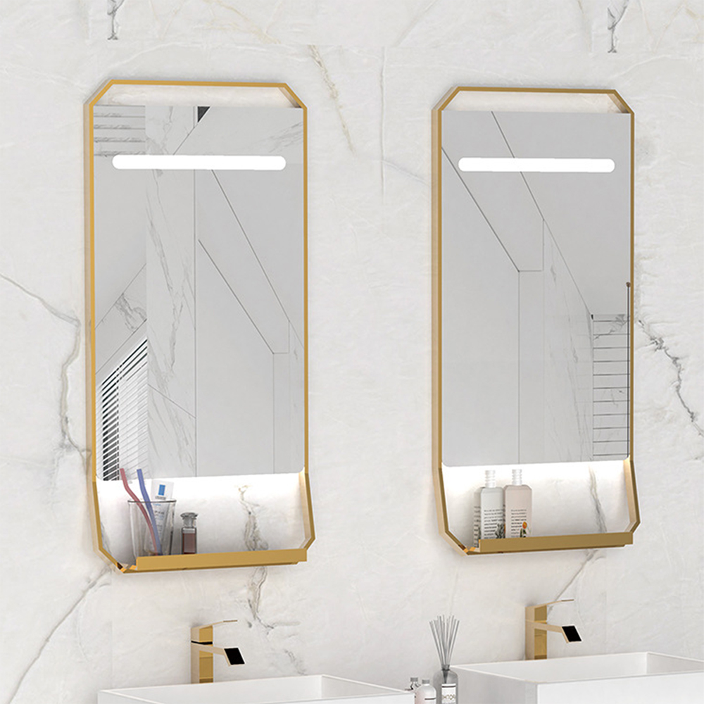 Miroir intelligent de maquillage de vanité de lumière de salle de bains d'hôtel de conception la plus nouvelle de haute qualité avec la lumière menée