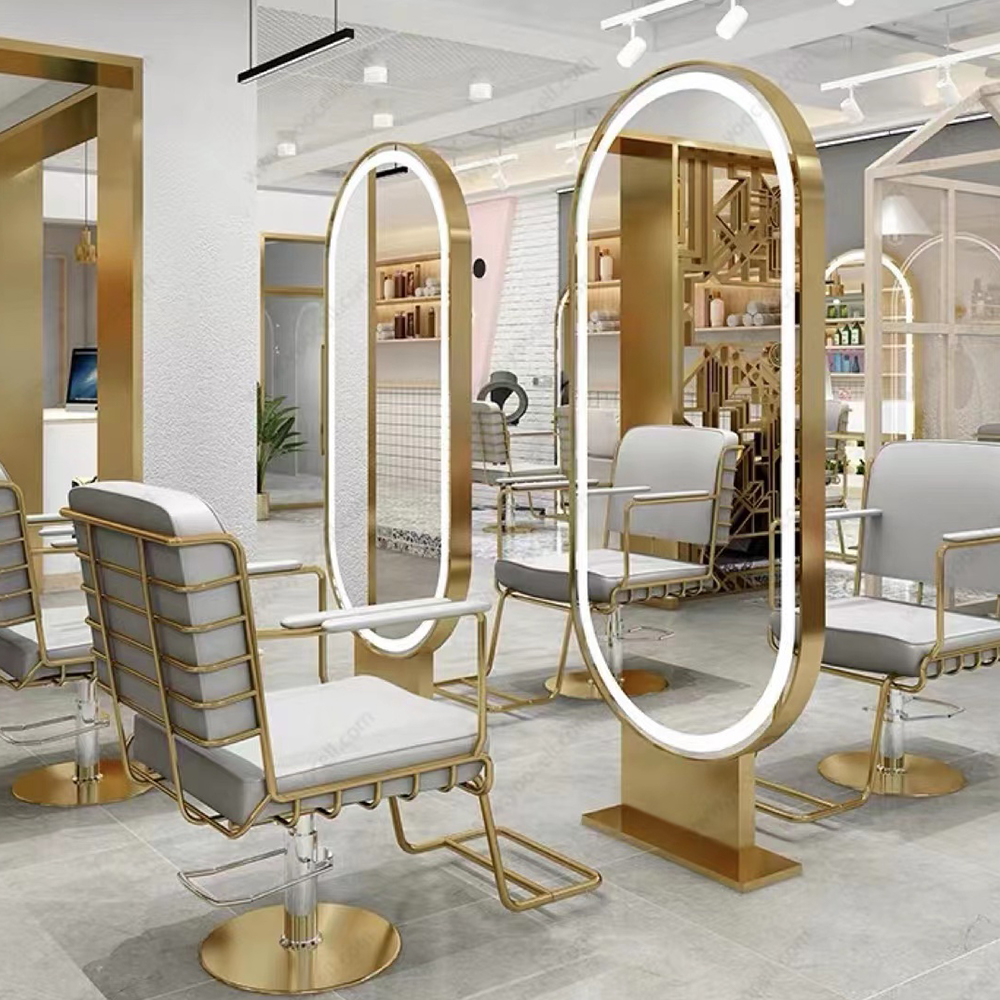 Mobilier de salon de chaise de salon de coiffure de beauté rotative de style européen