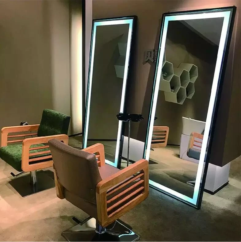 Miroir lumineux à écran tactile Blue-Tooth chaud pour miroir de Salon de coiffure de meubles de Salon