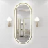 Grand miroir pleine longueur de salon personnalisé avec miroir long suspendu au mur à lumière LED pour miroir de corps pleine grandeur éclairé de chambre à coucher