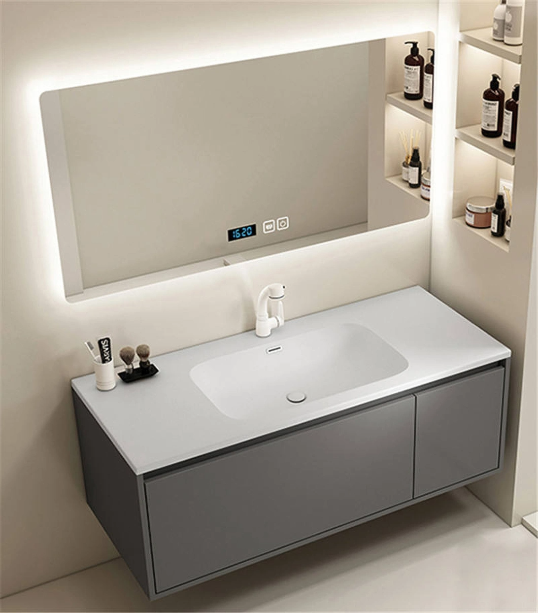 2023 nouveau Design salle de bain armoire miroir salle de bain vanité américain bois luxe salle de bain ensemble d'armoires