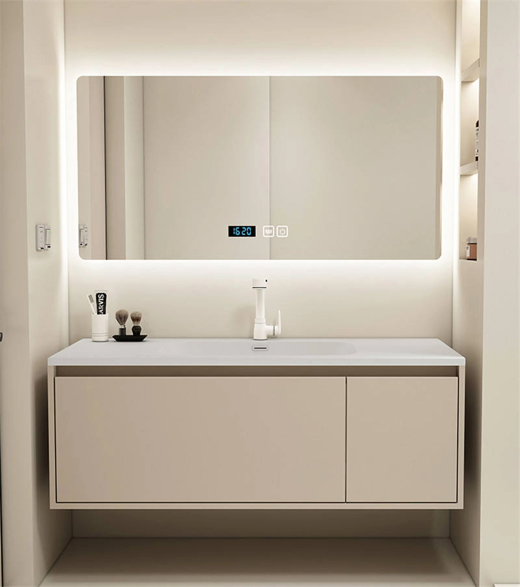 2023 nouveau Design salle de bain armoire miroir salle de bain vanité américain bois luxe salle de bain ensemble d'armoires
