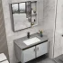 Armoire de rangement étanche d'angle moderne salle de bain vanité en bois massif Mini petite armoire de salle de bain