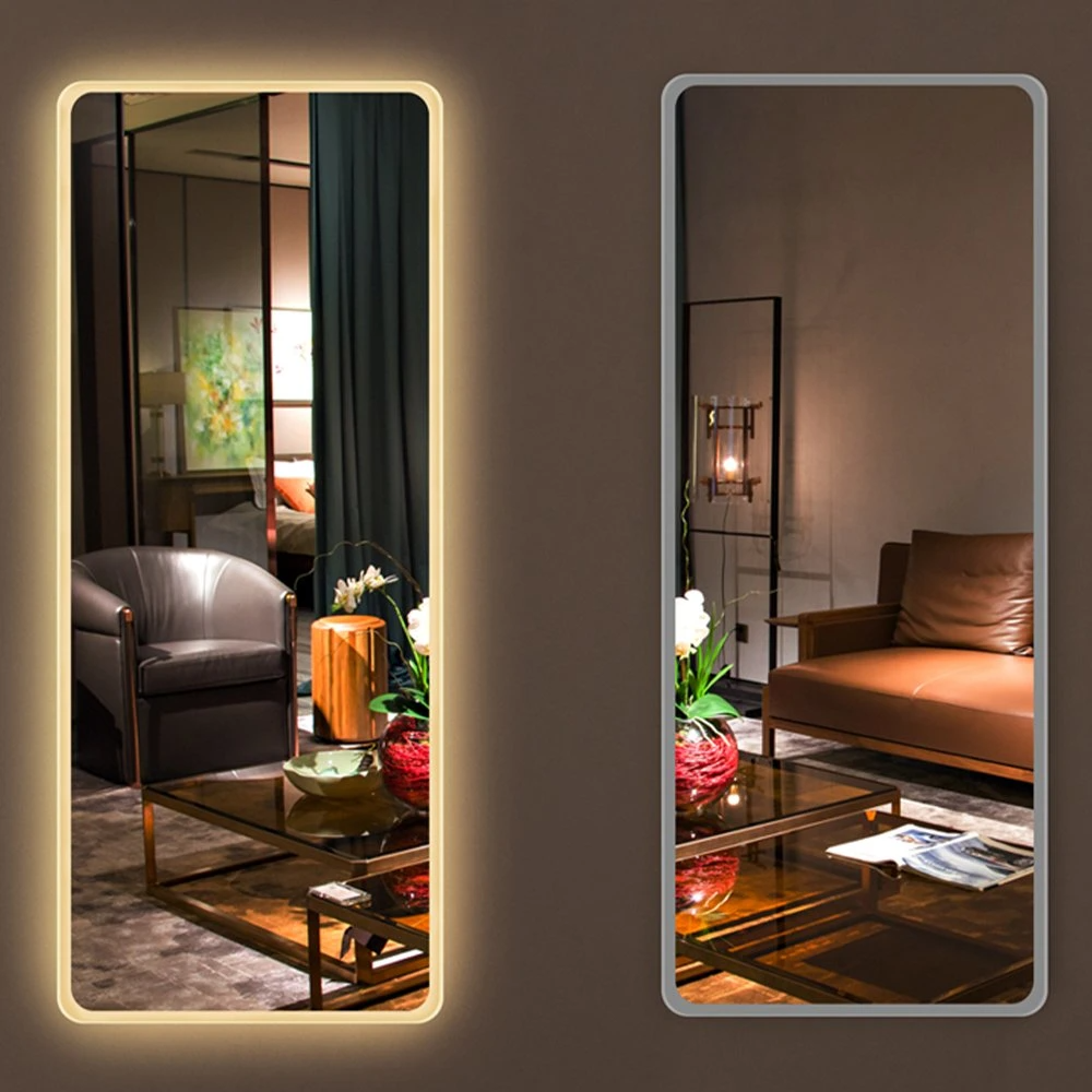 Miroir pleine longueur de haute qualité avec miroirs de salle de bain rétro-éclairés à LED Miroir de dressing