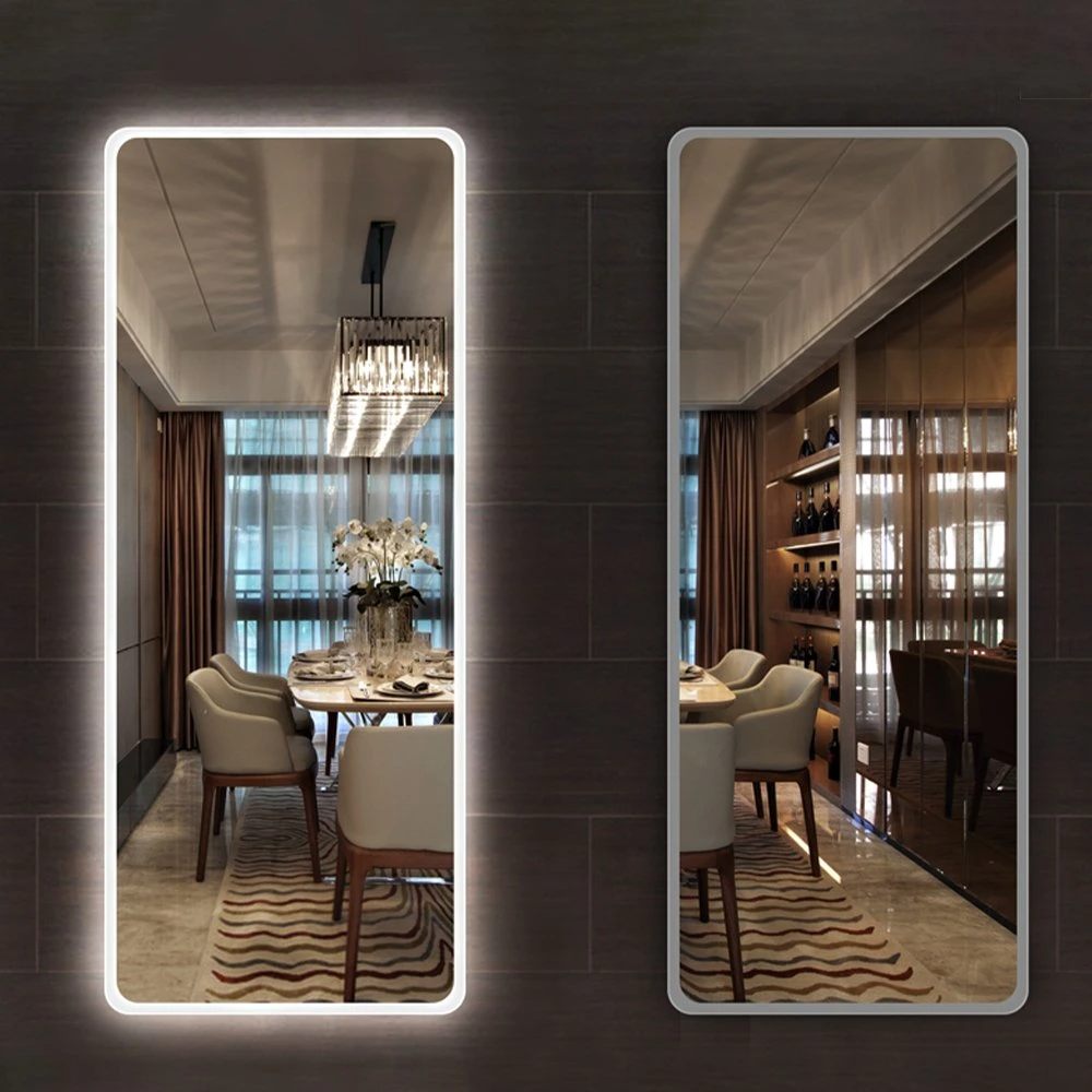 Miroir pleine longueur de haute qualité avec miroirs de salle de bain rétro-éclairés à LED Miroir de dressing