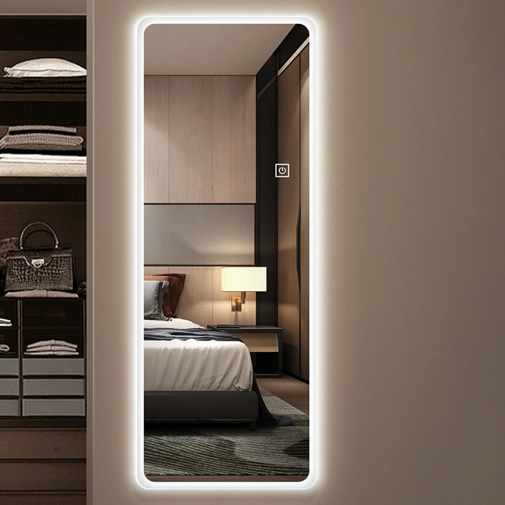 Miroir pleine longueur de haute qualité avec miroirs de salle de bain rétro-éclairés à LED Miroir de dressing