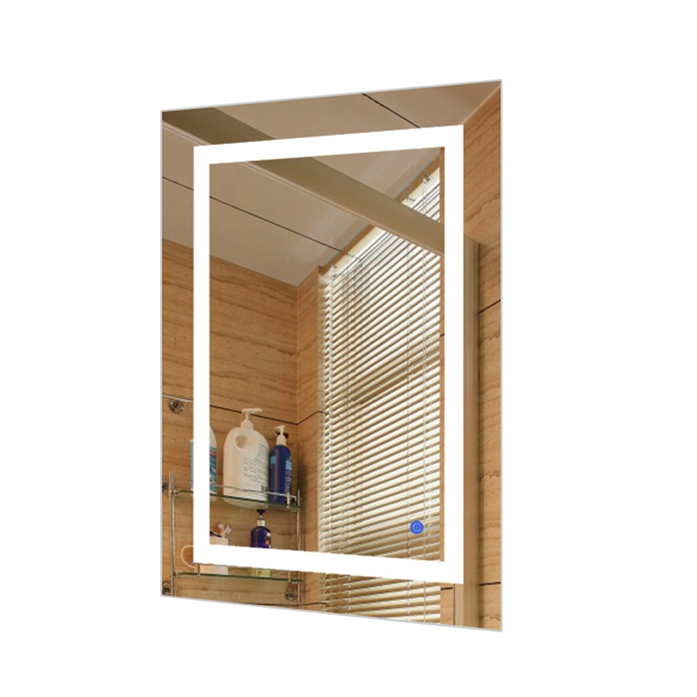 Salle de bains Smart LED Miroir Éclairé Vanité Meubles Décoratif Mur Monté Miroir En Verre Bluetooth Maquillage Miroir Décoration de La Maison