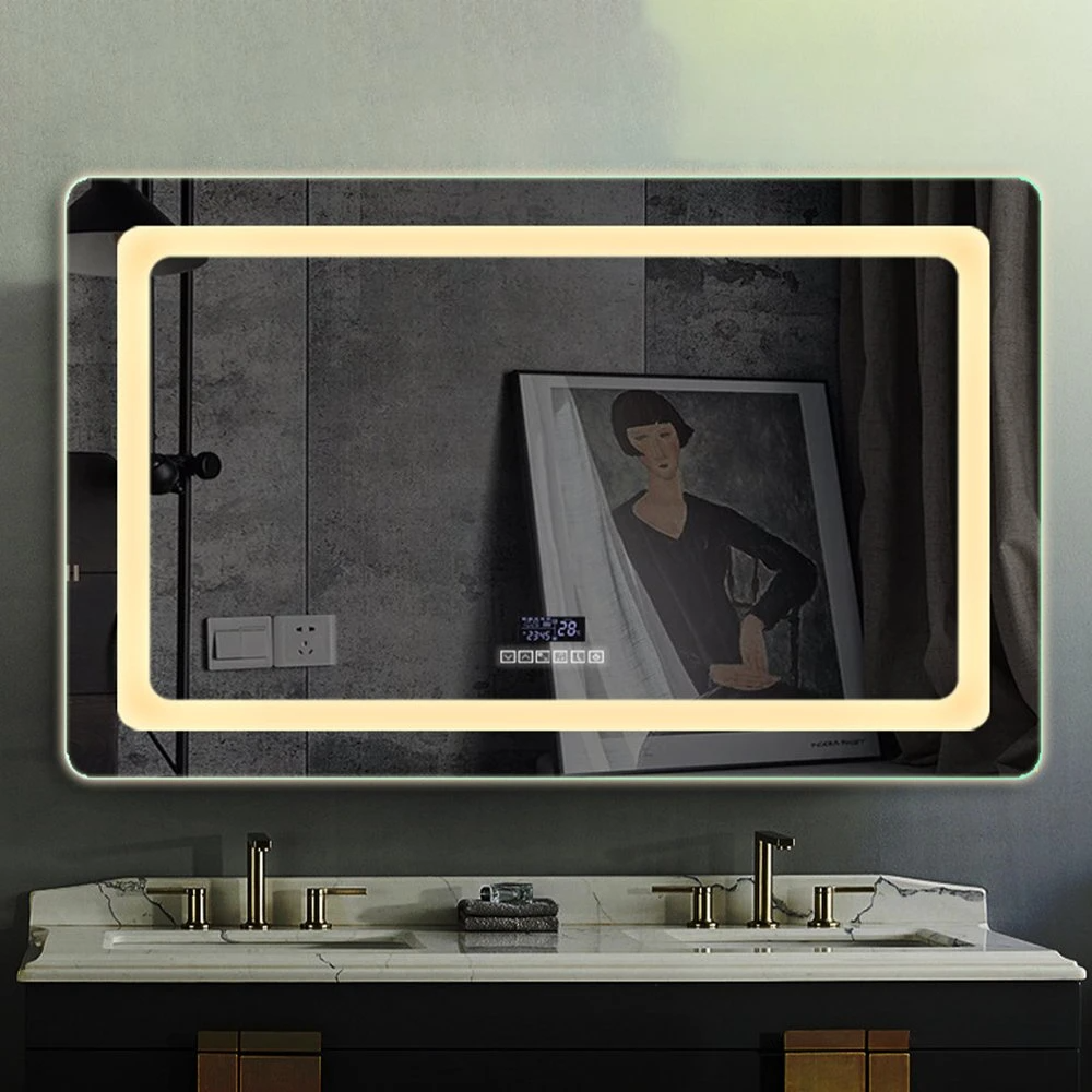 Décoration de la maison miroir mural miroir de salle de bain Bluetooth miroir de maquillage LED miroir intelligent meubles de Salon