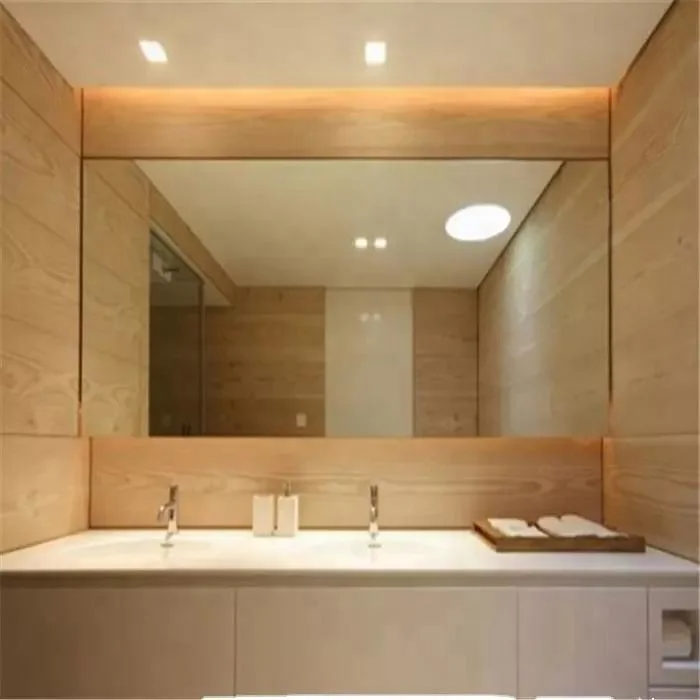 Grands miroirs muraux de salle de sport de studio de danse de film de sécurité de taille adaptée aux besoins du client sans cadre