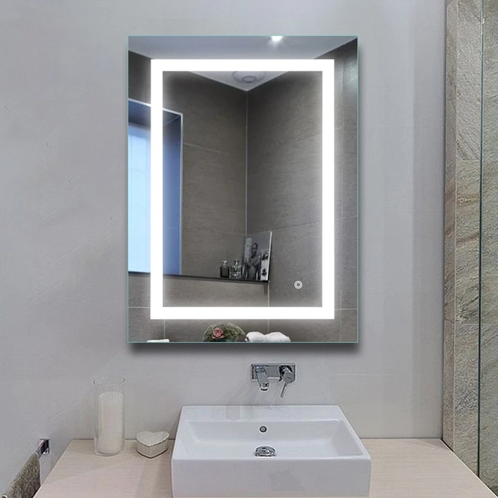 Mur d'usine Décoration de la maison Décoration Meubles de salon Maquillage Cosmétique Smart Lighted Illuminé Rétro-éclairé Vanity LED Miroir de salle de bain avec lumières Désembuage