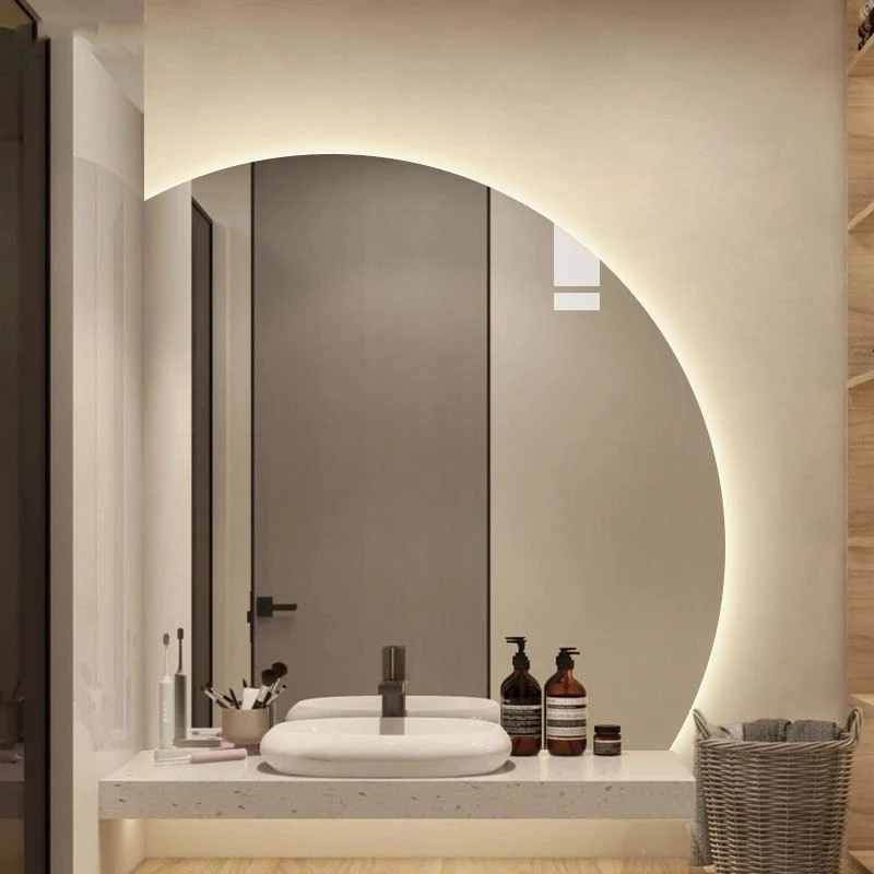 Lumières LED de forme irrégulière miroir de salle de bain intelligent toilette toilette mural miroir lumineux Table de maquillage miroir de dressage