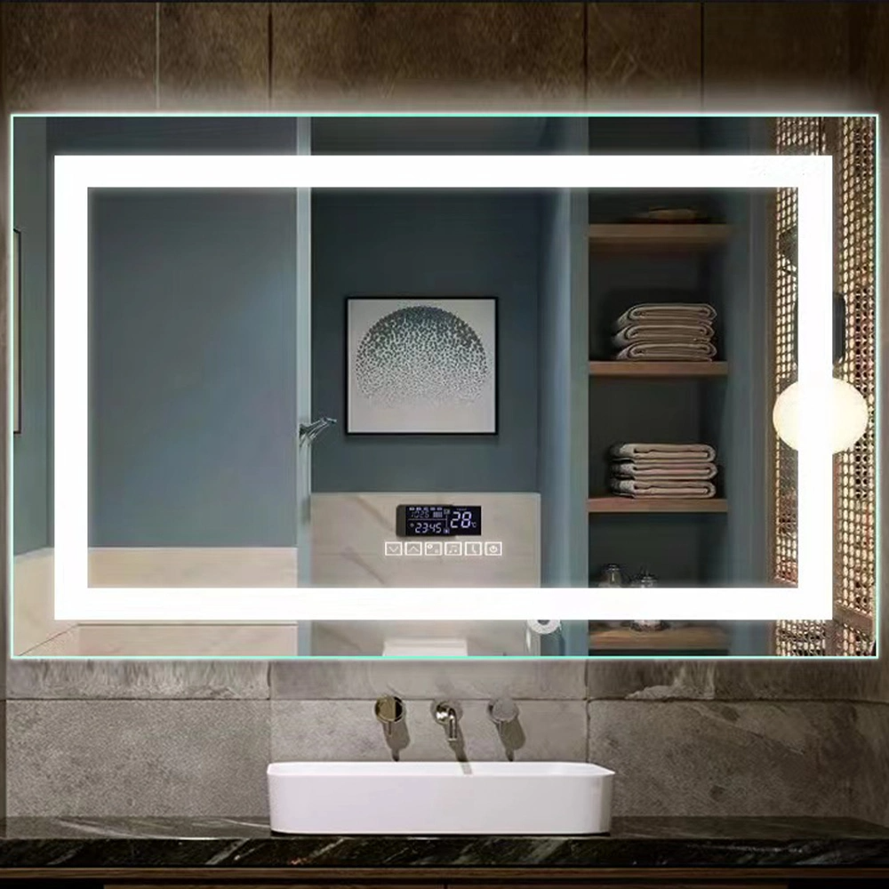 Miroir de maquillage intelligent de mur de vanité de salle de bains de lampe de LED avec la lumière