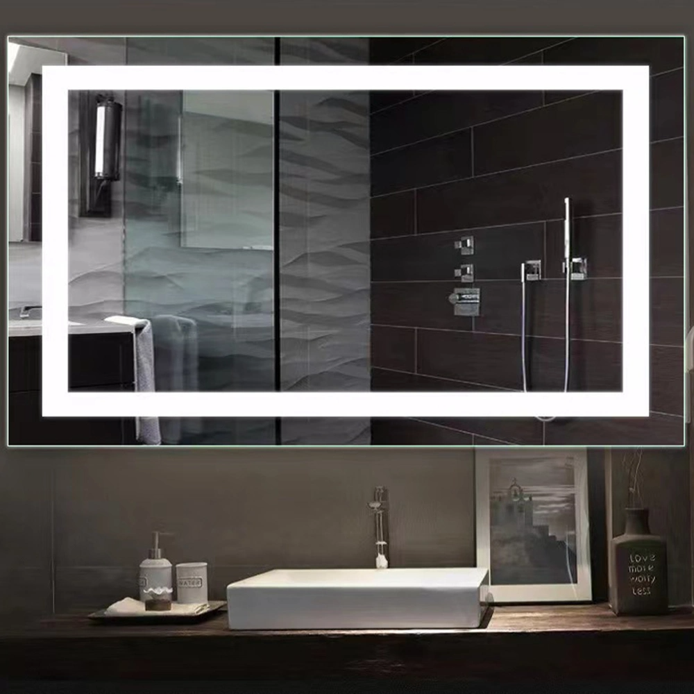 Miroir de maquillage intelligent de mur de vanité de salle de bains de lampe de LED avec la lumière