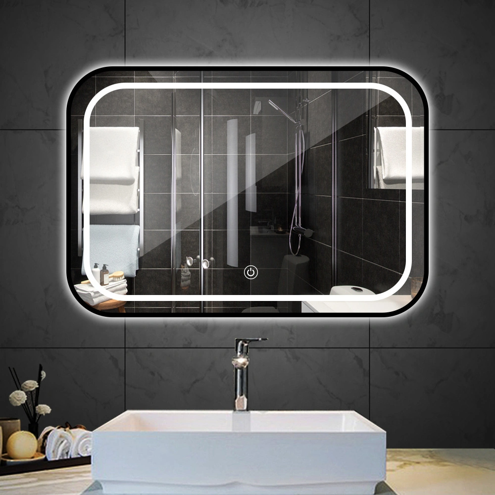 Miroir de salle de bain lumière LED désembuage tactile miroir salle de bain salle de bain miroir LED