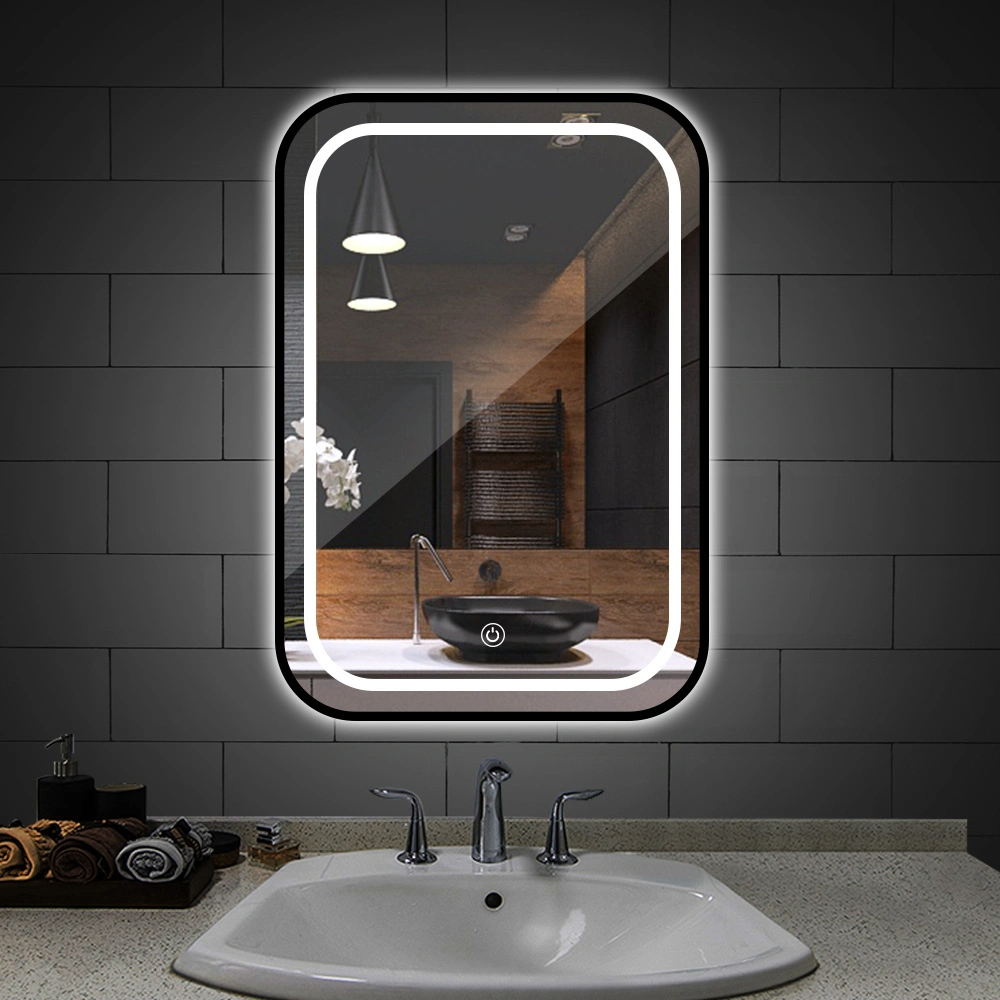 Miroir de salle de bain lumière LED désembuage tactile miroir salle de bain salle de bain miroir LED