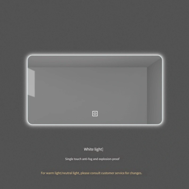 Miroir intelligent dans la salle de bain Miroir de salle de bain de bonne qualité avec interrupteur tactile Miroir intelligent automatique