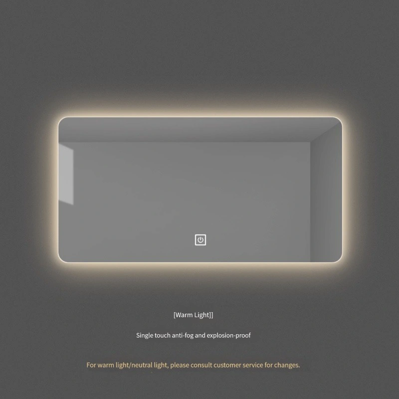 Miroir intelligent dans la salle de bain Miroir de salle de bain de bonne qualité avec interrupteur tactile Miroir intelligent automatique